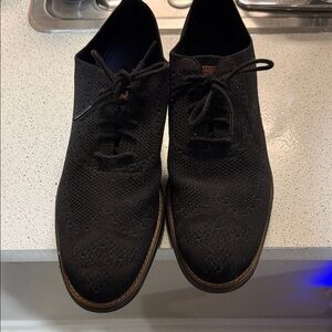 Cole Haan Black Knit Oxfords